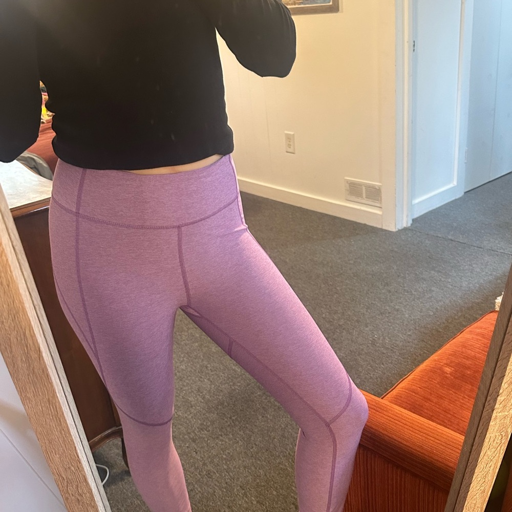 Purple High-Waisted Leggings